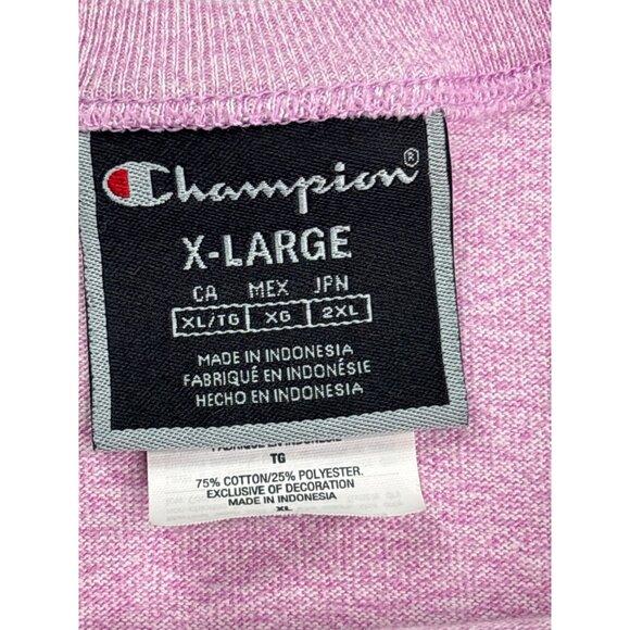 Champion Womens Oversized Cropped T-Shirt Size XL Pink - Picture 6 of 7